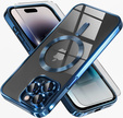 Etui do iPhone 14 Pro, Electro MagSafe, niebieskie + Szkło na ekran