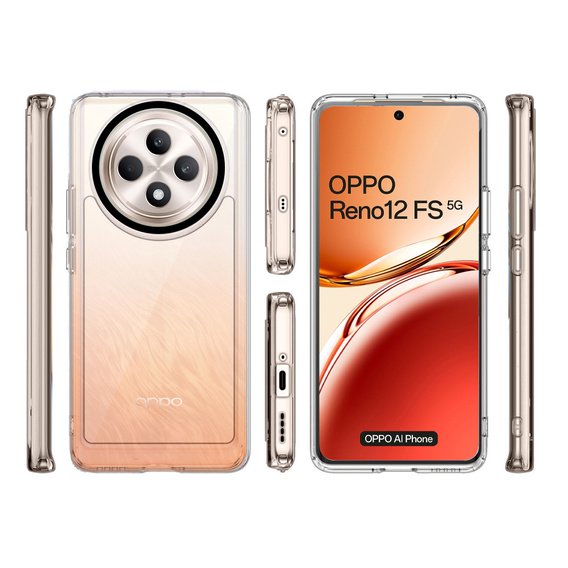 Etui do Oppo Reno 12FS / 12F, Fusion Hybrid, przezroczyste