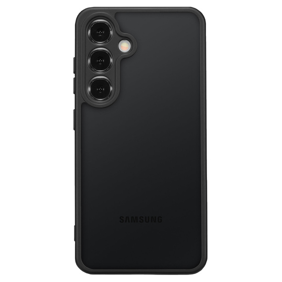 Etui do Samsung Galaxy S24+ Plus, Fusion Hybrid, z ochroną aparatu, przezroczyste / czarne