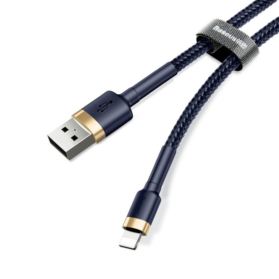 Baseus Cafule – kabel USB-A do Lightning 1 m 2,4A złoto-niebieski