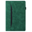 Etui do Samsung Galaxy Tab A9+, Classic, z miejscem na rysik, zielone