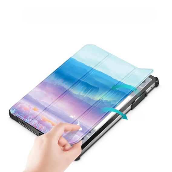 Etui do Lenovo Tab P11 Pro Gen 2 TB132FU TB132XU 11.2", Smartcase z miejscem na rysik, deer in mountains