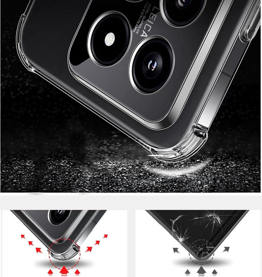 Etui do Xiaomi 14T Pro, Dropproof, przezroczyste