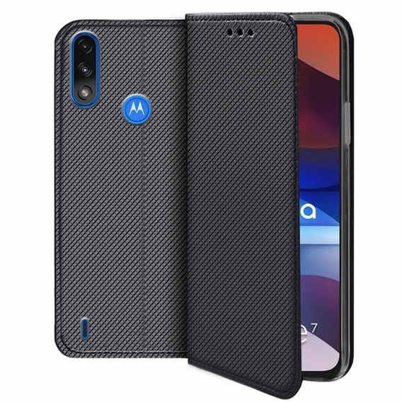 Etui z klapką do Motorola Moto E7 Power / E7i Power, Smart Magnet, czarne