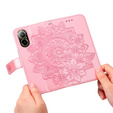 Etui z klapką do Realme C67, Mandala, różowe rose gold