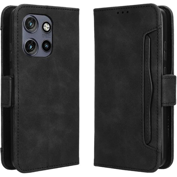 Etui z klapką do Motorola Edge 50 Neo / Motorola ThinkPhone 25, Card Slot, czarne