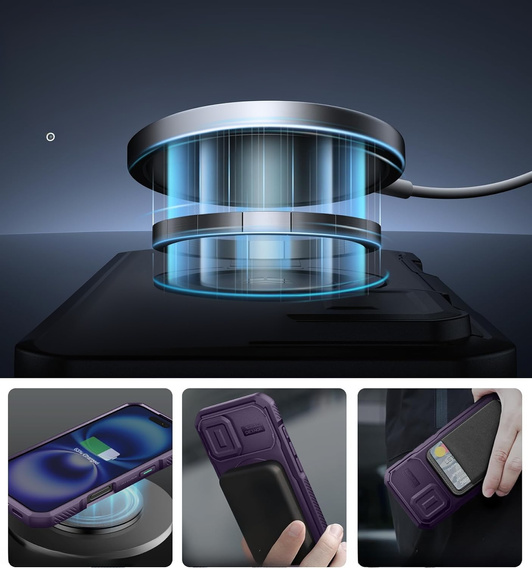 Etui Dexnor MagSafe z osłoną aparatu do iPhone 16
