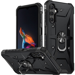 Etui pancerne do Samsung Galaxy A14 4G/5G, z ringiem, czarne