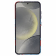 Etui do Samsung Galaxy S25+ Plus, Carbon Fiber MagSafe, niebieskie / czerwone