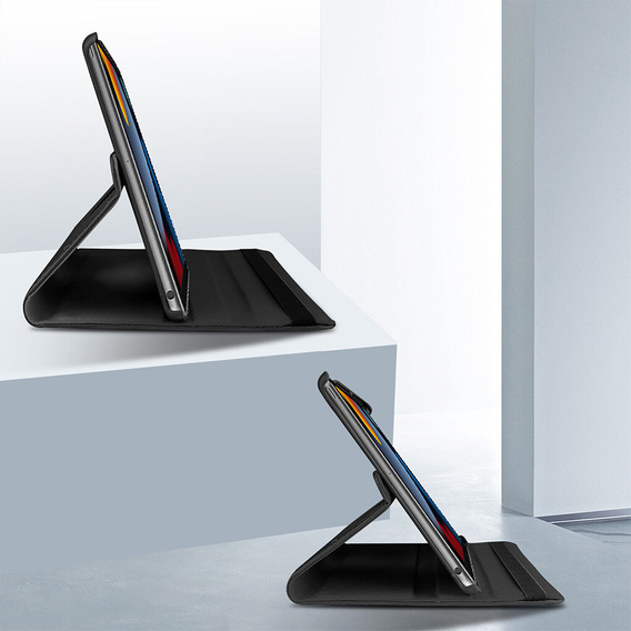 Etui do iPad 11" 2025 A16 (11 gen.) / iPad 10.9" 2022 (10 gen.), Obrotowe 360, Czarne
