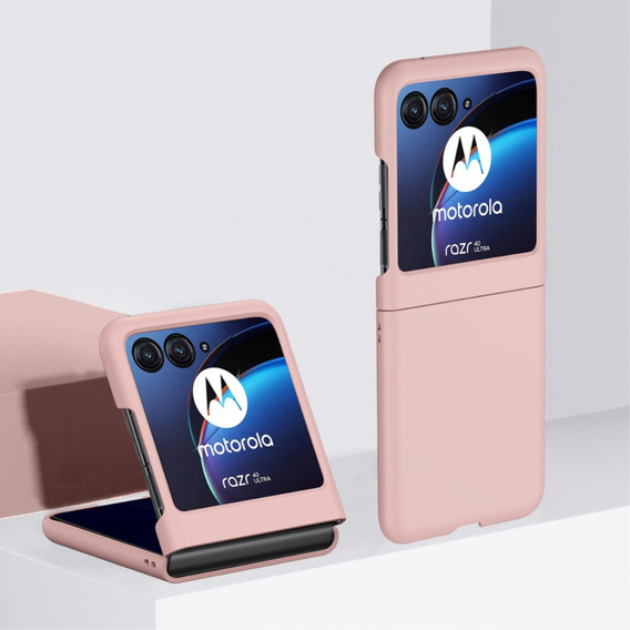 Etui PC Case do Motorola Razr 40 Ultra 5G, Różowe