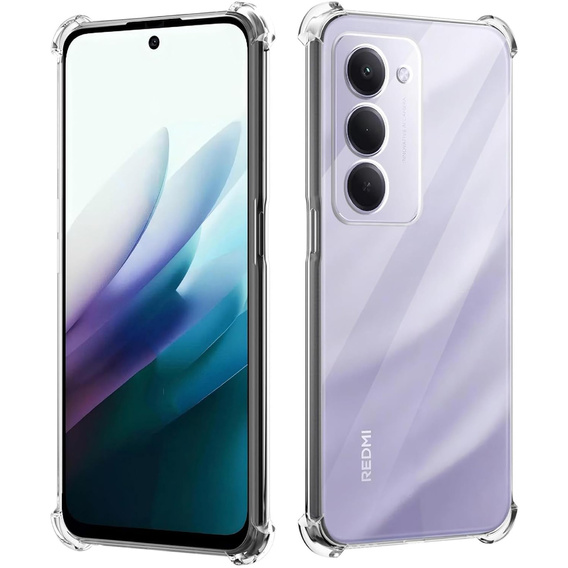 Etui do Xiaomi Redmi 15 5G / 4G, wzmocnione, z ochroną aparatu, przezroczyste
