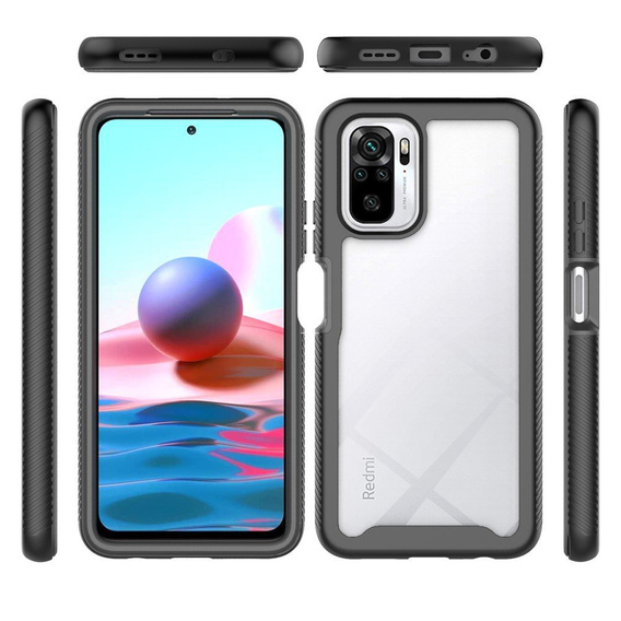 Etui do Xiaomi Redmi Note 10 / 10S, Shockproof, z folią, czarne