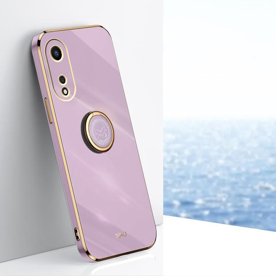 Etui do Oppo A78 5G, Electro Ring, fioletowe
