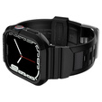 Pasek z etui Spigen do Apple Watch 4/5/6/7/8/9/SE 44/45mm, Rugged Armor Pro, Czarny