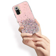 Etui do Xiaomi Redmi Note 10 Pro, Glittery, różowe