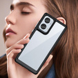 Etui do Motorola Edge 50 Fusion 5G, Fusion Hybrid, przezroczyste / czarne