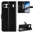 Etui z klapką do OnePlus Nord 4, Crazy Horse Wallet, czarne