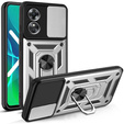 Etui pancerne do Oppo A17, CamShield Slide, srebrne