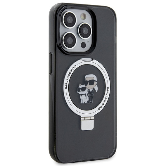 Etui Karl Lagerfeld Ring Stand Karl & Choupette MagSafe do iPhone 15 Pro
