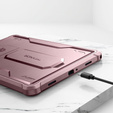 Etui pancerne do Galaxy Tab A9, Dexnor Full Body, różowe
