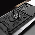 Zestaw Etui NOX Camera Slide do Samsung Galaxy A13 4G - Black + Szkło