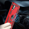 Etui pancerne do Samsung Galaxy Note 10+ Plus, Nox Case Ring, czerwone