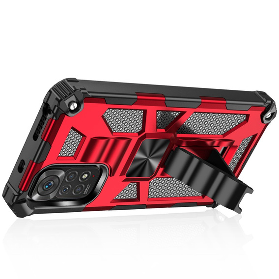 Etui do Xiaomi Redmi Note 11 / 11S, Armor Kickstand, czerwone