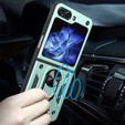 Etui pancerne do Samsung Galaxy Z Flip5 5G, Nox Case Ring, zielone
