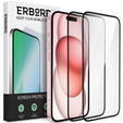 2x Szkło Hybrydowe ERBORD Ceramic do iPhone 15 – elastyczna ochrona na cały ekran