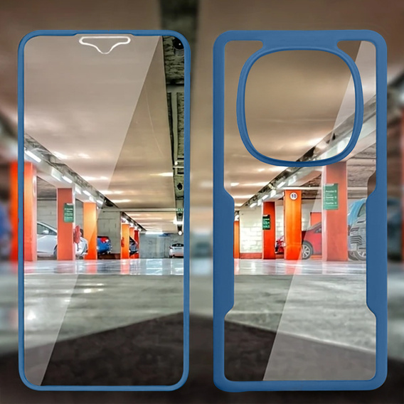 Etui do Xiaomi Redmi Note 14 Pro 5G / 14 Pro+ 5G, Shockproof, z folią, granatowe