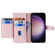 Etui z klapką do Samsung Galaxy A54 5G, Wallet Zipper Pocket, różowe