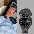 Pasek Bransoleta do Samsung Galaxy Watch 4/5/6 40/42/43/44/45/46/47mm, Czarna