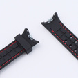 Pasek Silikonowy do Xiaomi Smart Band 10 / 9 / 8, Czarny / Czerwony