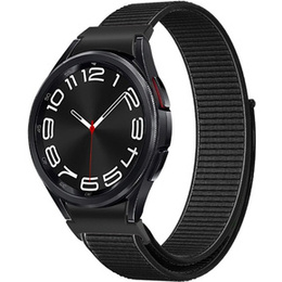 Pasek Nylonowy do Samsung Galaxy Watch 4/5/6 40/42/43/44/45/46/47mm, Czarny