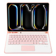 Etui z klawiaturą do iPad Pro 11" 2024 (5 gen.), Leather Pen Slot TouchPad, różowe