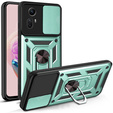 Etui pancerne do Xiaomi Redmi Note 12S 4G, CamShield Slide, zielone