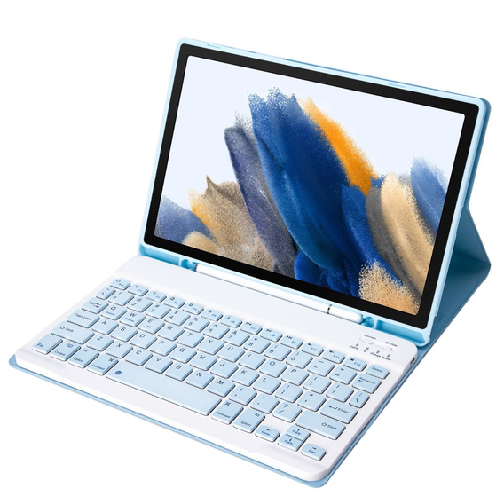 Etui z klawiaturą do Samsung Galaxy Tab A8 10.5 X200 / X205, niebieskie