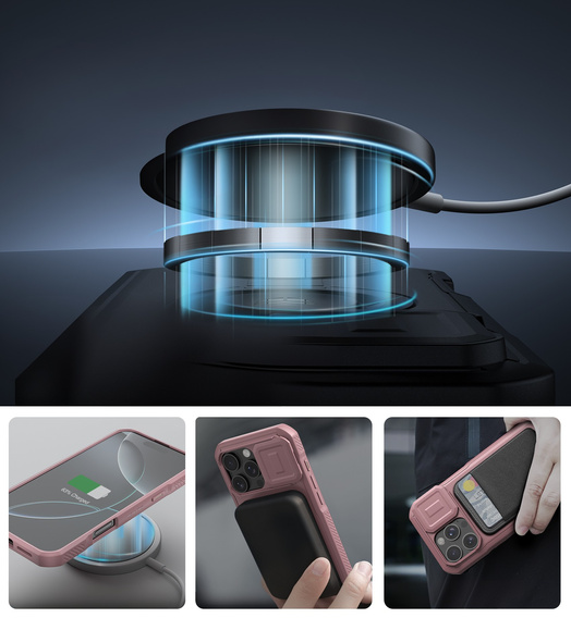 Etui Dexnor MagSafe z osłoną aparatu do iPhone 16 Pro Max