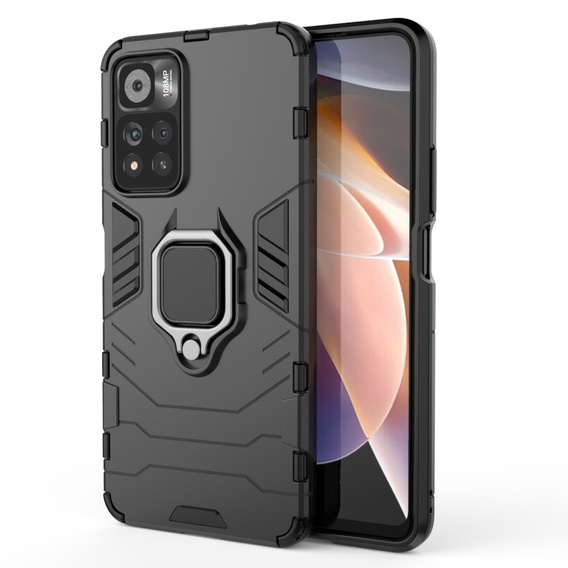 Etui do Xiaomi Poco M4 Pro 5G / Redmi Note 11S 5G, Kickstand Ring, czarne