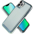 Etui do iPhone 14 Pro Max Carbon Slim Case Obudowa, Niebieskie