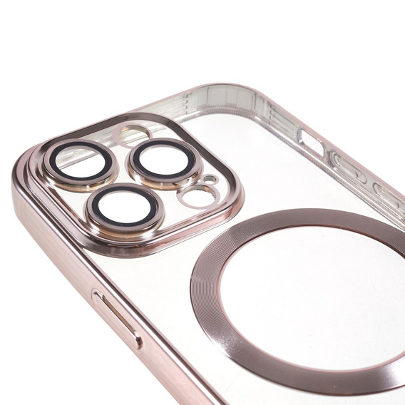 Etui do iPhone 14 Pro, Electro MagSafe, różowe + Szkło na ekran