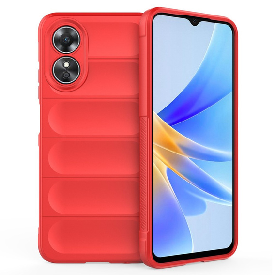 Etui do Oppo A17, Gaming Shockproof, czerwone