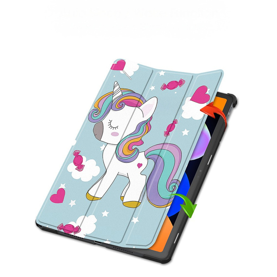 Etui do Lenovo Idea Tab 11" 2025 TB336FU TB336ZU, z funkcją podstawki, Smartcase, Jednorożec