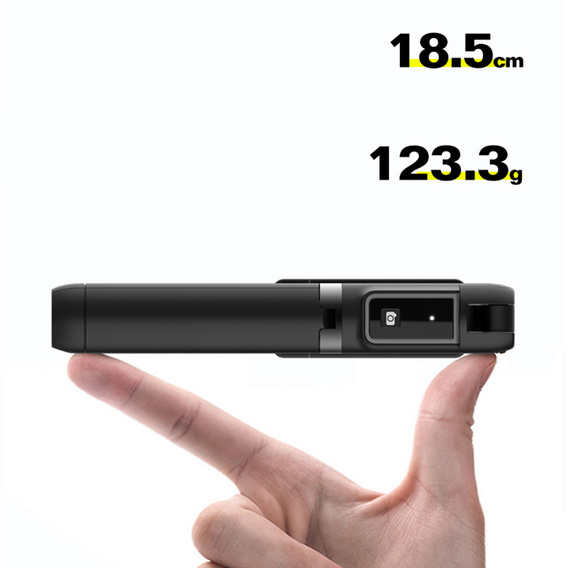 Selfie Stick Coco P-04 z funkcją statywu i pilotem Bluetooth, do smartfonów o szerokości od 6,5 cm do 9,5 cm