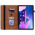 Etui do Lenovo Tab M10 10.1 Gen 3, Wallet Pen Slot, brązowe