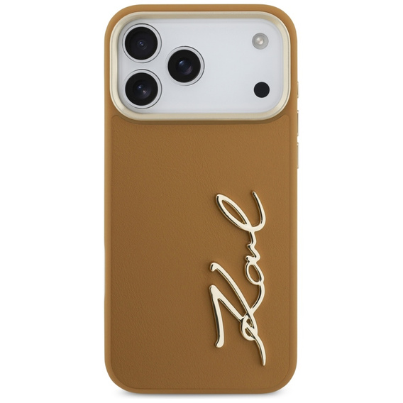 Etui Karl Lagerfeld Karl Script Logo – z metalowymi przyciskami do iPhone 17 Pro Max