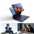 Etui z klawiaturą do Samsung Galaxy Tab S7 / S8, Dexnor Magnetic Keyboard Touchpad, czarne