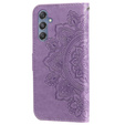 Etui z klapką do Samsung Galaxy M34 5G, Mandala, fioletowe