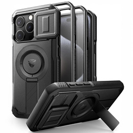 Dexnor – magnetyczne etui z osłoną aparatu do iPhone 15 Pro - czarne